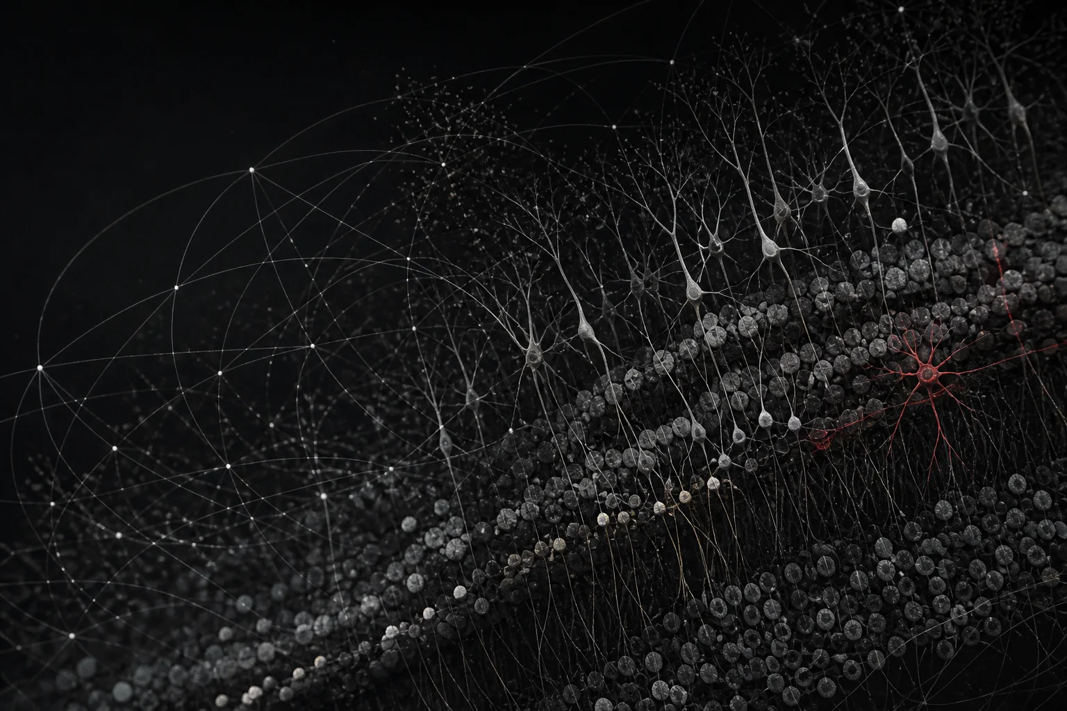 Abstract cortical single-cell atlas with one highlighted neuronal state