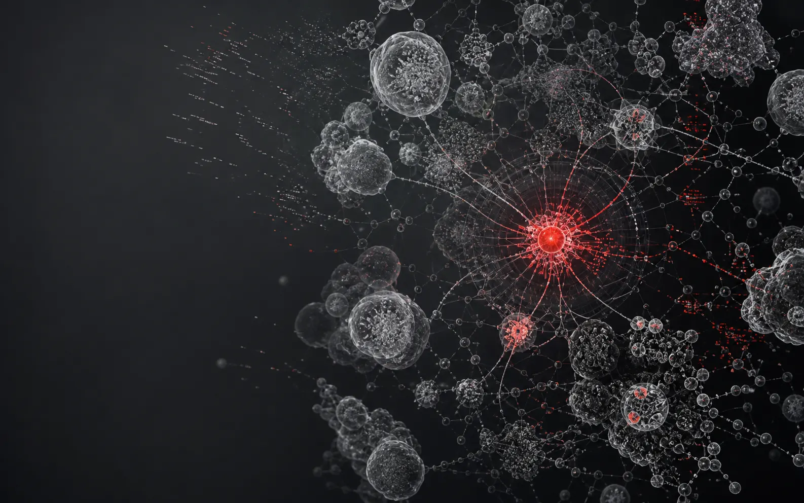 Abstract map of cellular structures and a rare genomic signal